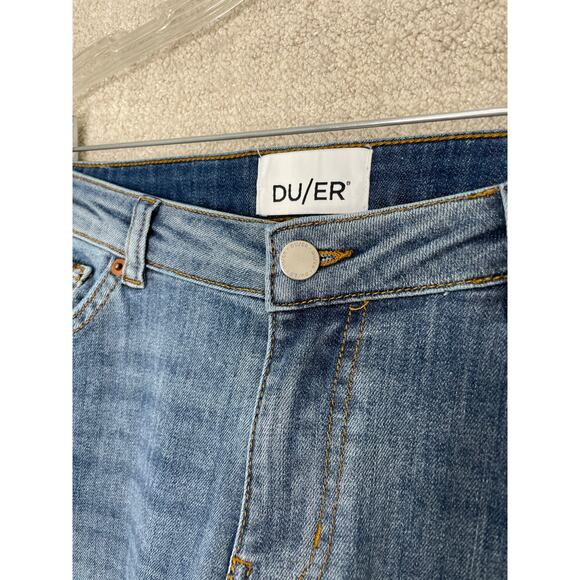 DU/ER Jeans Denim Pants Womens 30 x 30 Medium Wash‎ Stretch Girlfriend WFLR5001 - Picture 2 of 9